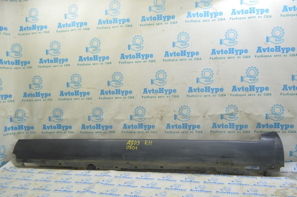 Порог правый Audi A8 D3 03-09 синий (01)