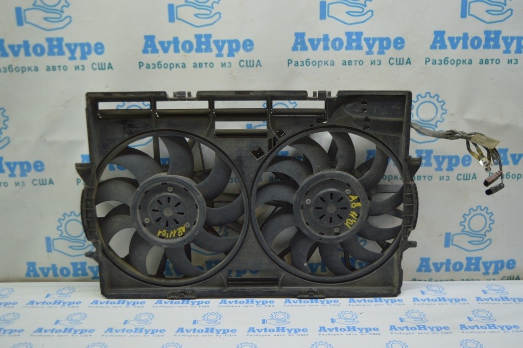 Диффузор кожух радиатора в сборе Audi A8 D4 10-17 (01) 4H0959455R 4H0959455S