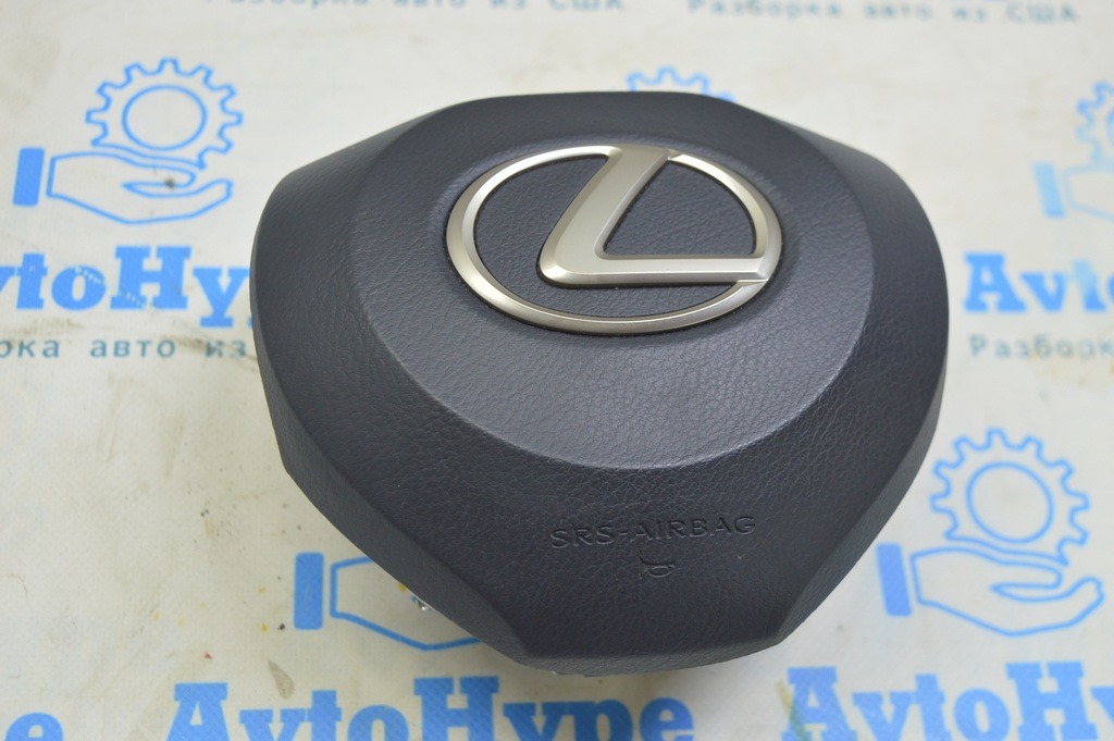 Подушка безопасности airbag в руль водительская Lexus RX350 RX450h 16-22 черная (01)