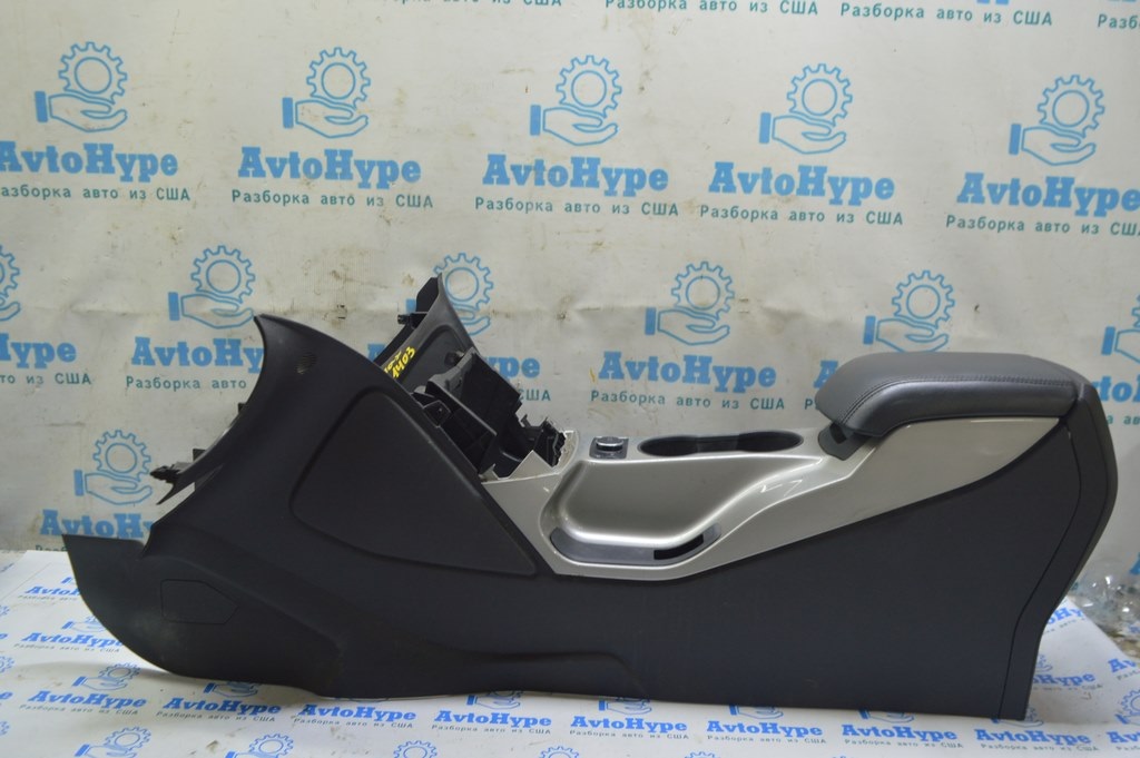 Консоль центральная (подлокотник и подстаканники) Ford C-max MK2 13- кожа черн (03)