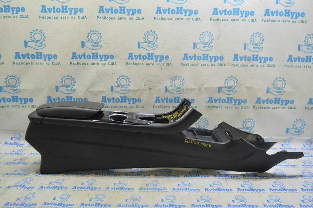 Консоль центральная подлокотник Ford Fusion mk5 13-16 черн,с воздуховодом,без накладки (06)
